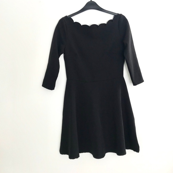 Modcloth Dresses & Skirts - Modcloth Scalloped Ponte Fit Flare Skater Dress M